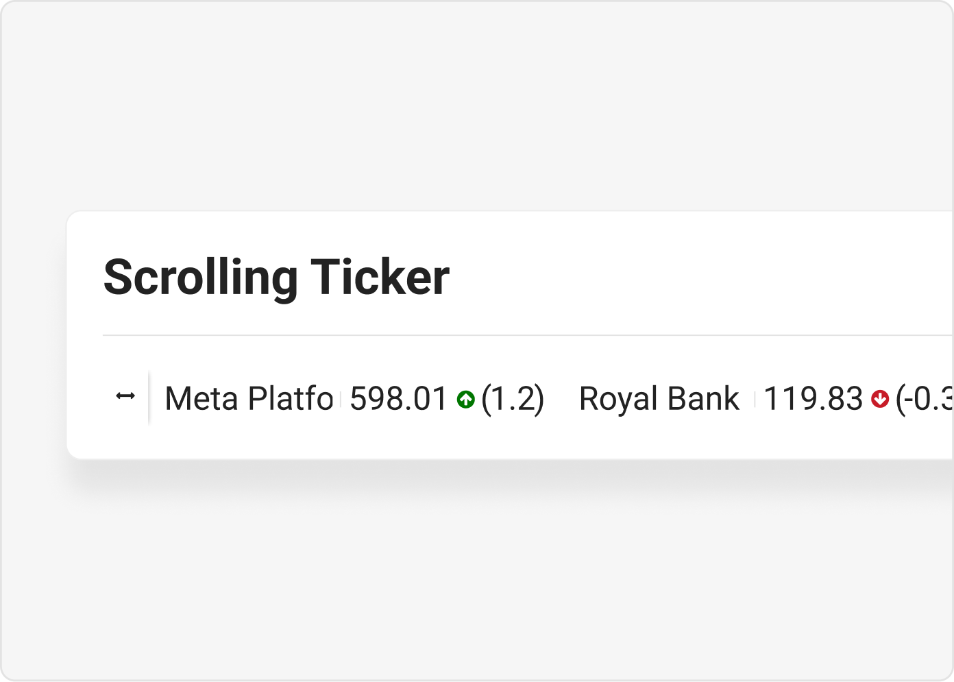 Scrolling Ticker image